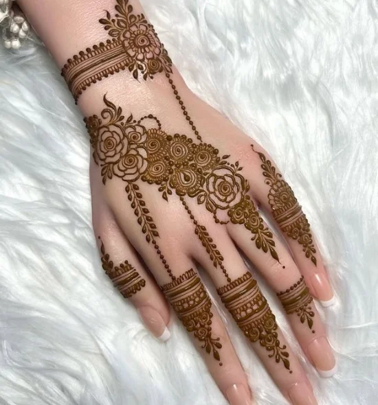 Stylish Finger Mehndi Design