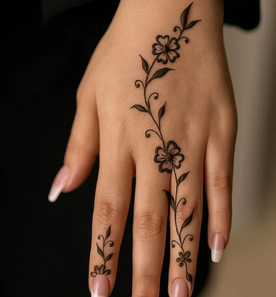 Finger Mehndi Design